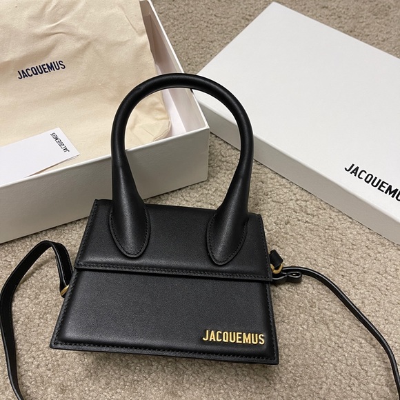 Jacquemus Handbags - Jacquemus Black 'Le Grand Chiquito' Top Handle Bag